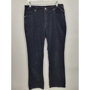 Chicos Black Velvet Pants Size 1 (8) Button/Zip